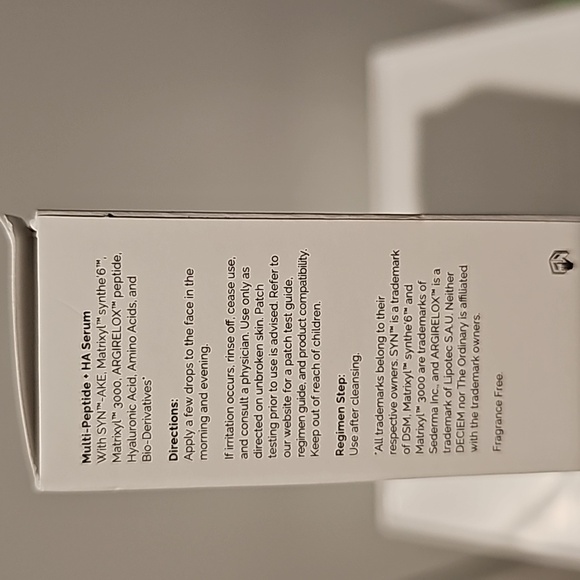 The Ordinary Multi Peptide HA Serum 🆕 FULL SZ 30ml - Picture 4 of 5